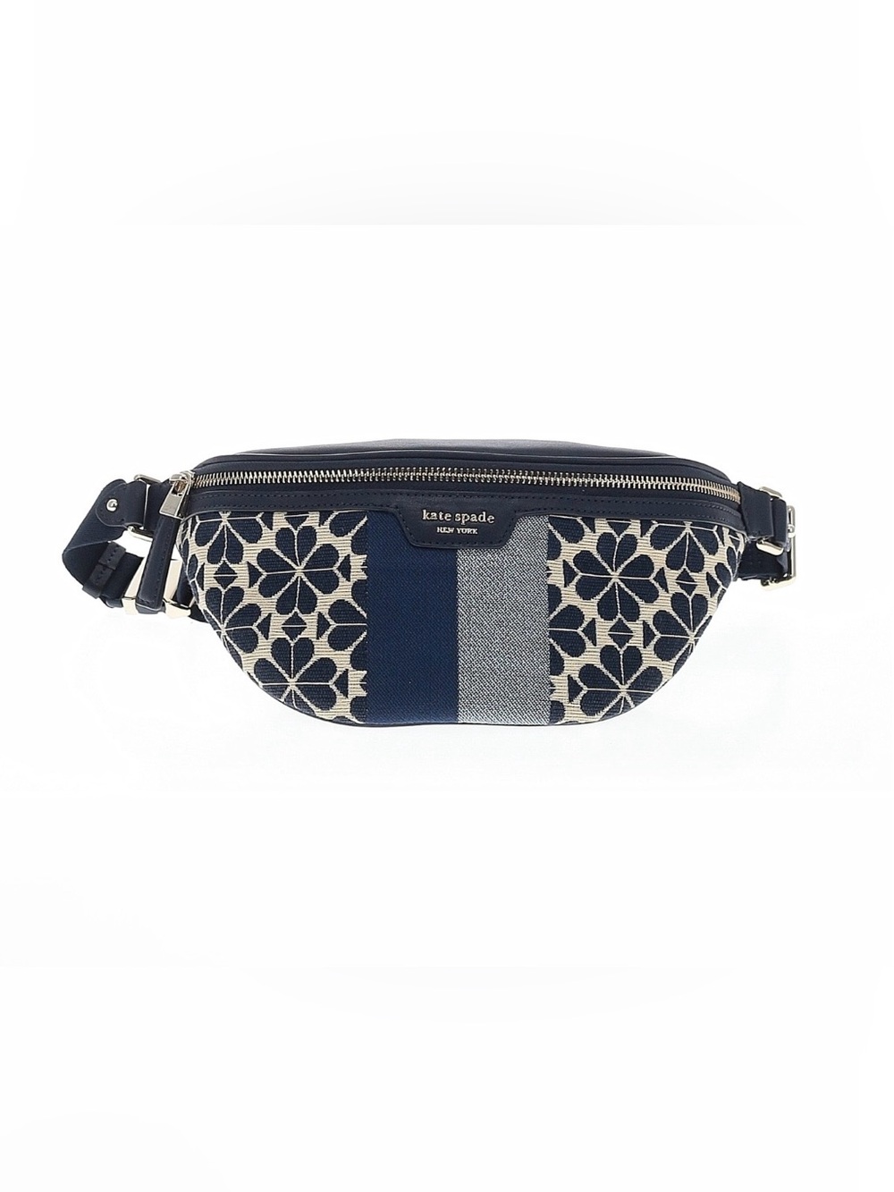 kate spade New York spade flower jacquard stripe medium belt crossbody bag NWOT